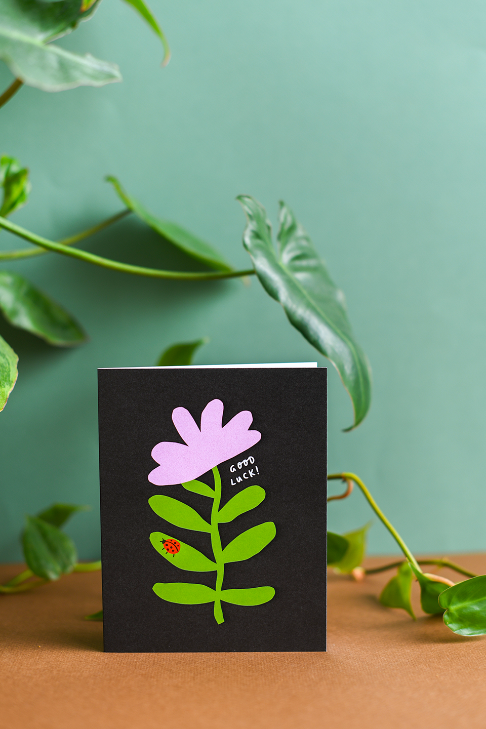 Card : Good Luck Flower