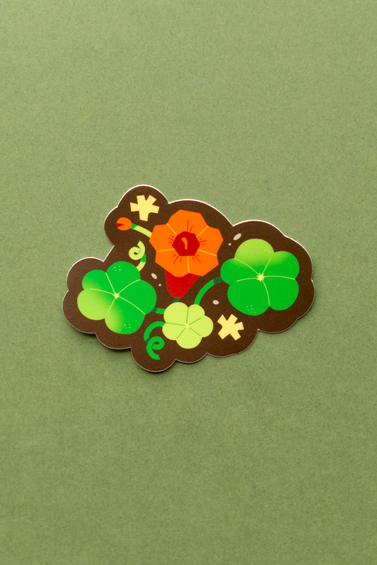 Plant Merch : Sticker : Nasturtium