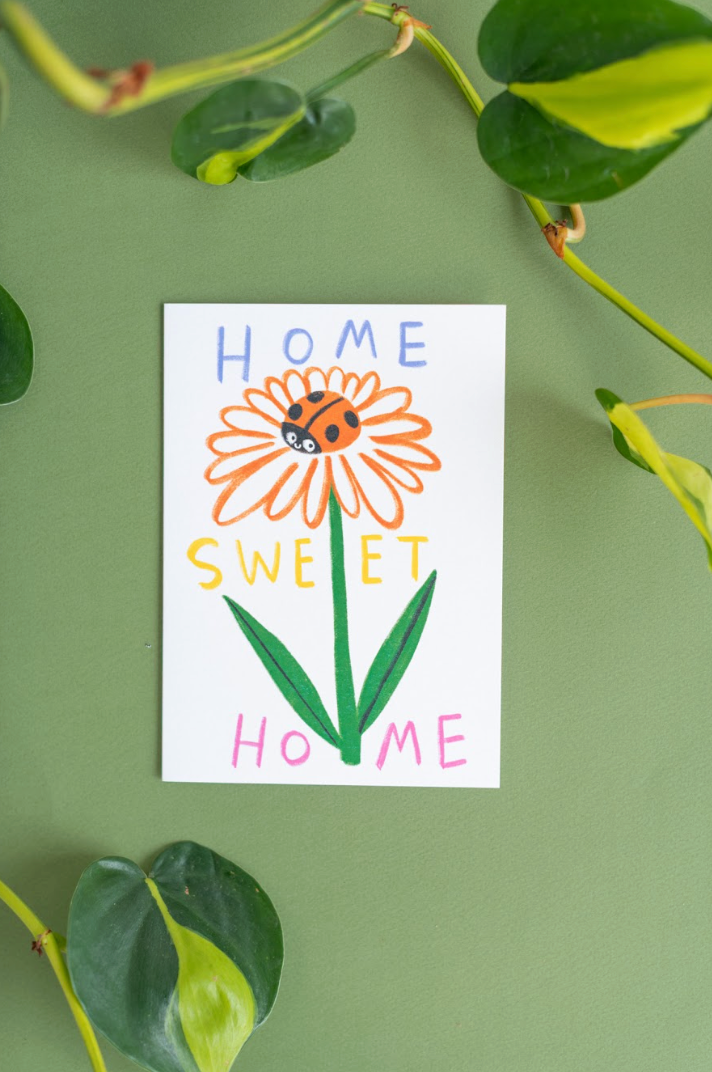 Card : Home Sweet Home Lady Bug